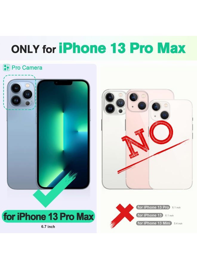 TUCCH Case for iPhone 13 Pro Max (6.7") 2021 5G, Premium Magnetic PU Leather Wallet Case with [Card Holders][Shockproof TPU] Kickstand, Book Flip Stand Case Compatible with iPhone 13 Pro Max, Red - Image 2