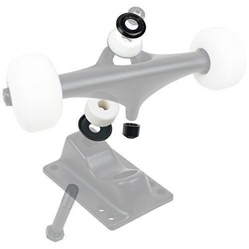 Dime Bag Hardware Skateboard Truck Rebuild Kit Bushings Washers Pivot Cups for 2 Trucks (95A White) - Image 4