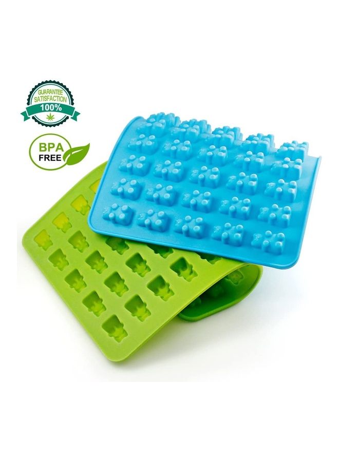 إسكدنيا 3-Piece  Gumdrop Jelly Molds Set Blue/Green/Red One Size - Image 3