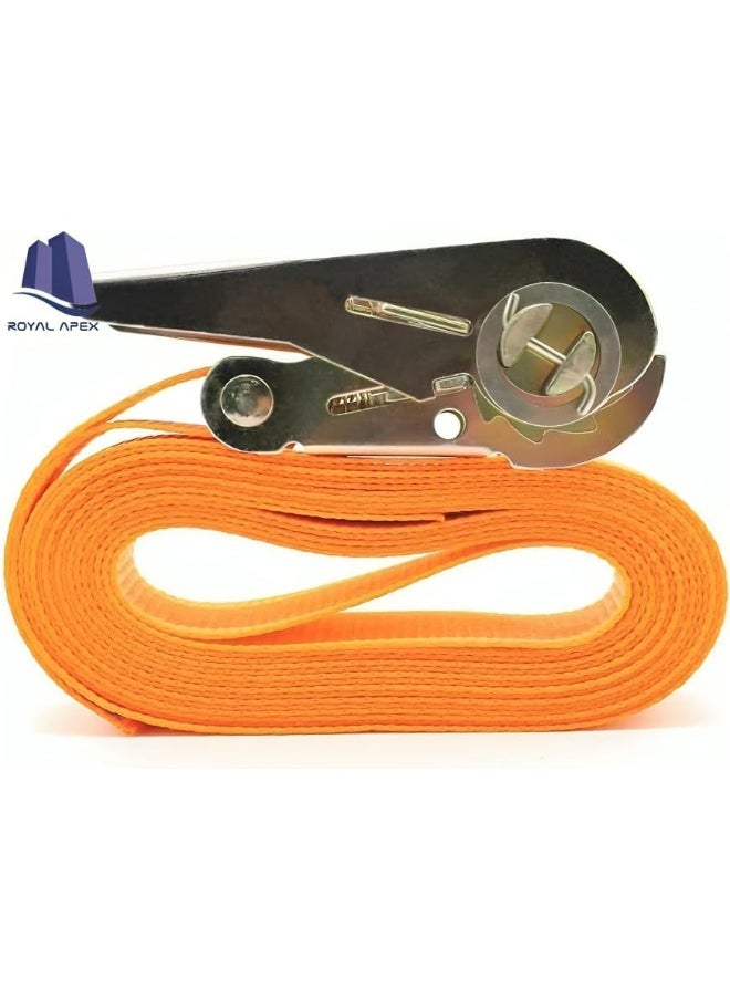 Royal Apex Heavy Duty Cargo Lashings Straps Ratchet And Fastening Tape Tie Down Hook 1‚X10 Yard  - Image 3