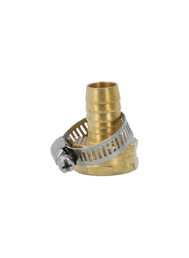 ACE 5/8-3/4inch Hose Connector with Female Clamp Gold and Silver 4.1 x 2.9 x 14.1 cm JY0942 - Image 1