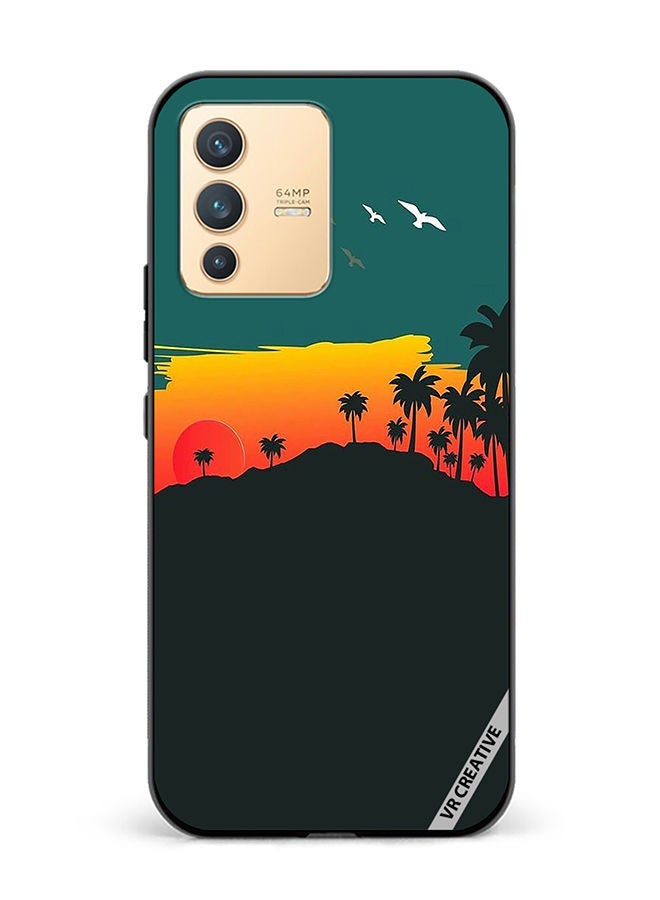 VR CREATIVE Protective Case Cover For Vivo V23 5G Nature Design Multicolour - Image 1