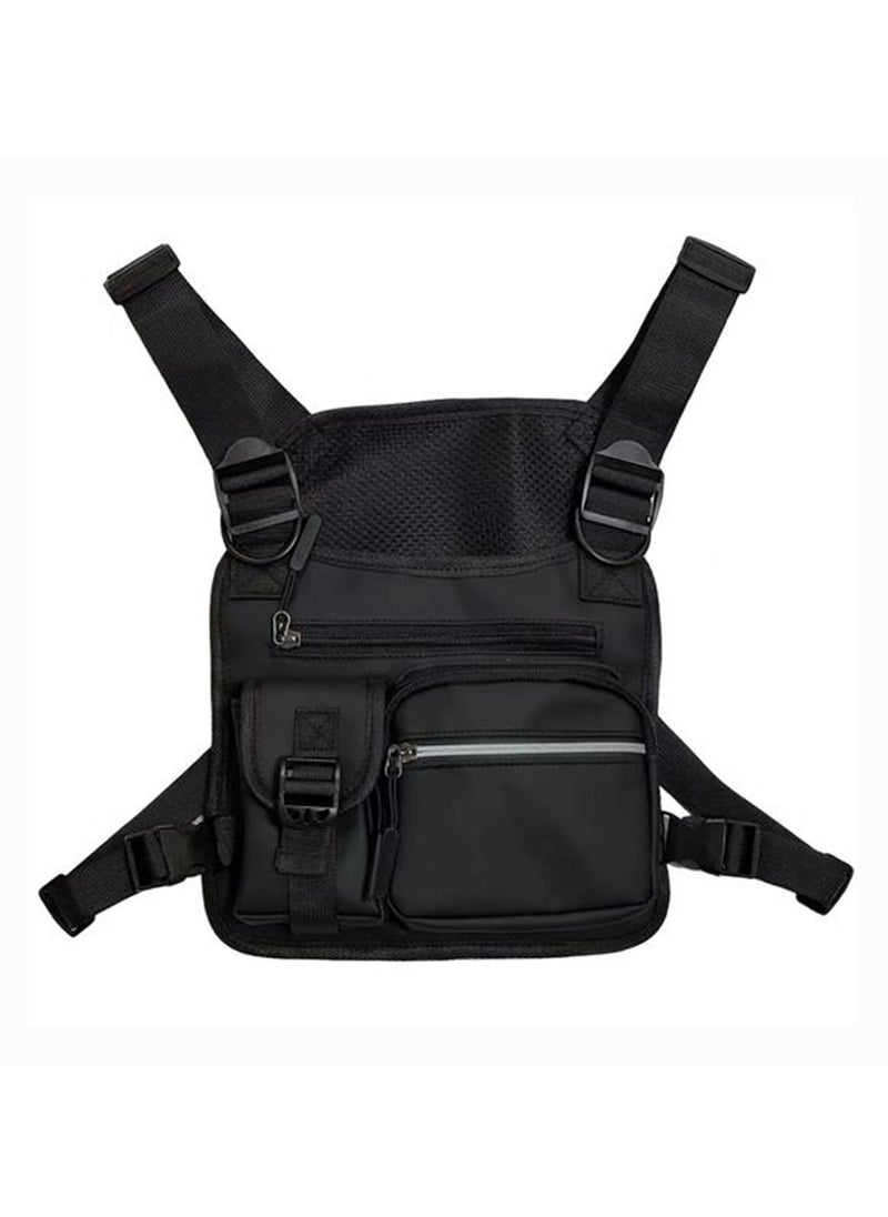 Outdoor Chest Bag  Lightweight Adjustable Bag Street Cargo Bag Sports Travel Chest Pack Workout Hiking Bag