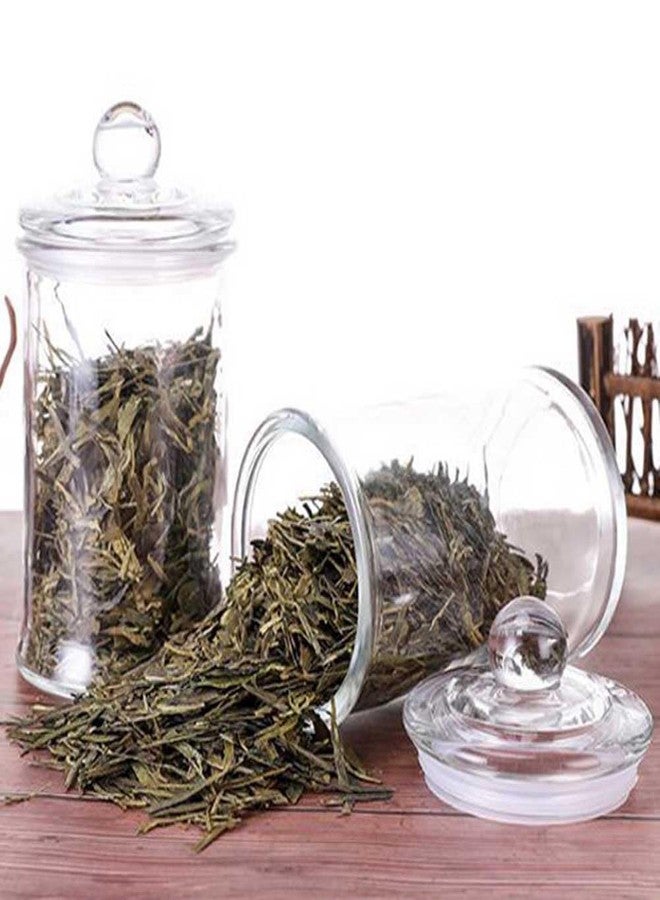 Teensery 1 Piece Glass Storage Container Sealed Loose Tea Jar Kitchen Food Canister with Lid for Tea Coffee Bean Sugar Candy Cookie Flour, 150ML - Image 2