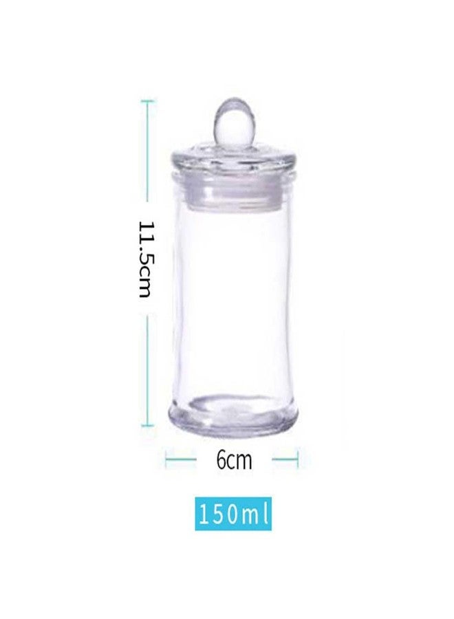 Teensery 1 Piece Glass Storage Container Sealed Loose Tea Jar Kitchen Food Canister with Lid for Tea Coffee Bean Sugar Candy Cookie Flour, 150ML - Image 5