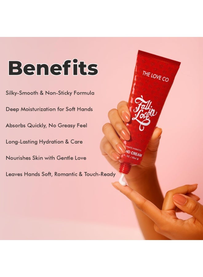ذا لوف كو. كريم اليدين فول إن لوف 30 مل – ترطيب فائق وسريع الامتصاص بدون لزوجة | كريم مغذي لليدين والبشرة الجافة وحول الأظافر | نعومة وترطيب يدومان طويلاً - Image 2