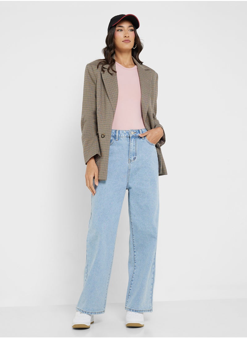 Crew Neck Polyamide Bodysuit