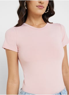 Ginger Basics Crew Neck Polyamide Bodysuit  - Image 3
