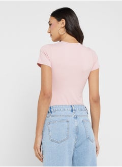 Ginger Basics Crew Neck Polyamide Bodysuit  - Image 2