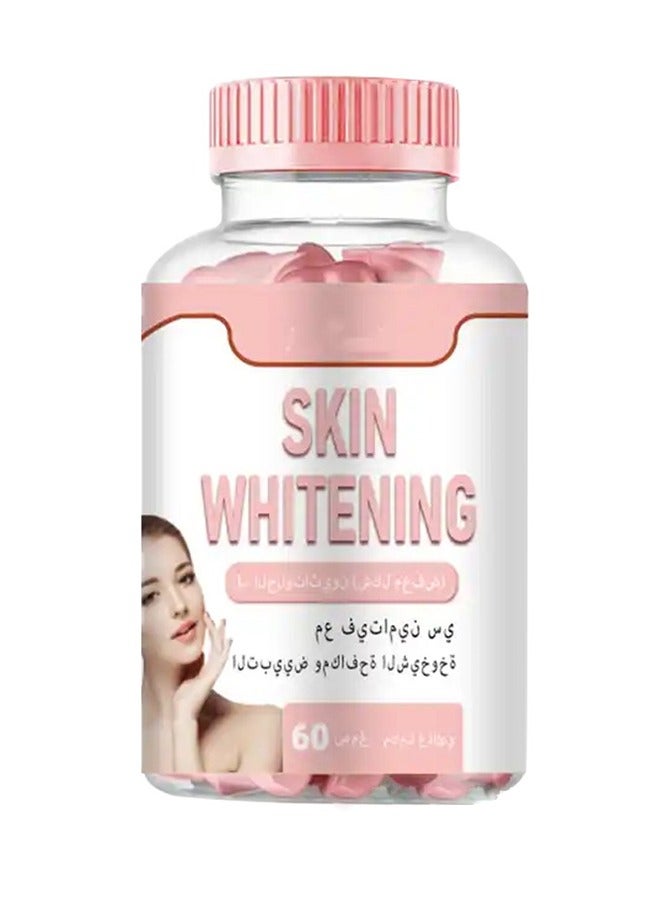 SKIN Collagen Glow, Anti-Aging Skin Whitening Vitamins, Strawberry Flavor - Image 1