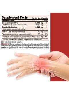 Andrew Lessman Glucosamine 1500 Chondroitin 1200mg - 150 Capsules - 100% Sulfate Form, Research Established Ingredients and Levels for Support of Healthy Joint Tissue. Small Easy to Swallow Capsules  - Image 2