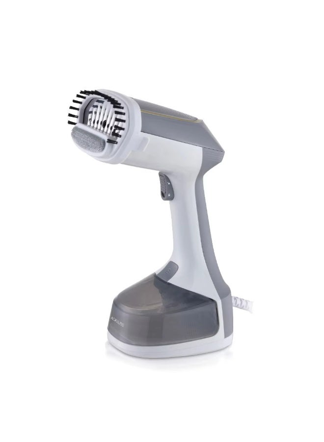 آر إيه أف ماكينة كي الملابس المحمولة RAF R.1288 – مكواة بخارية بقوة 1500 واط مع نفاثة بخار مستمرة، تصميم صغير ومحمول، مناسبة لجميع الأقمشة، مع ضوء مؤشر - Image 1