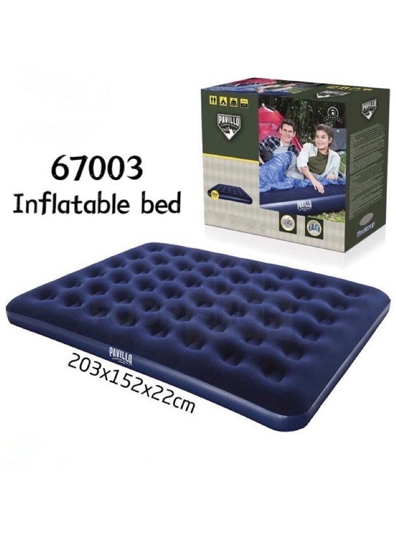 Bestway - Flocked Air Bed/Queen 203X152X22Cm -26-67003 - Image 1