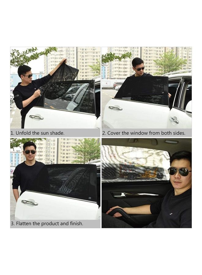 XiuWoo 1-Pair Car Side Window Sun Shades - Image 4
