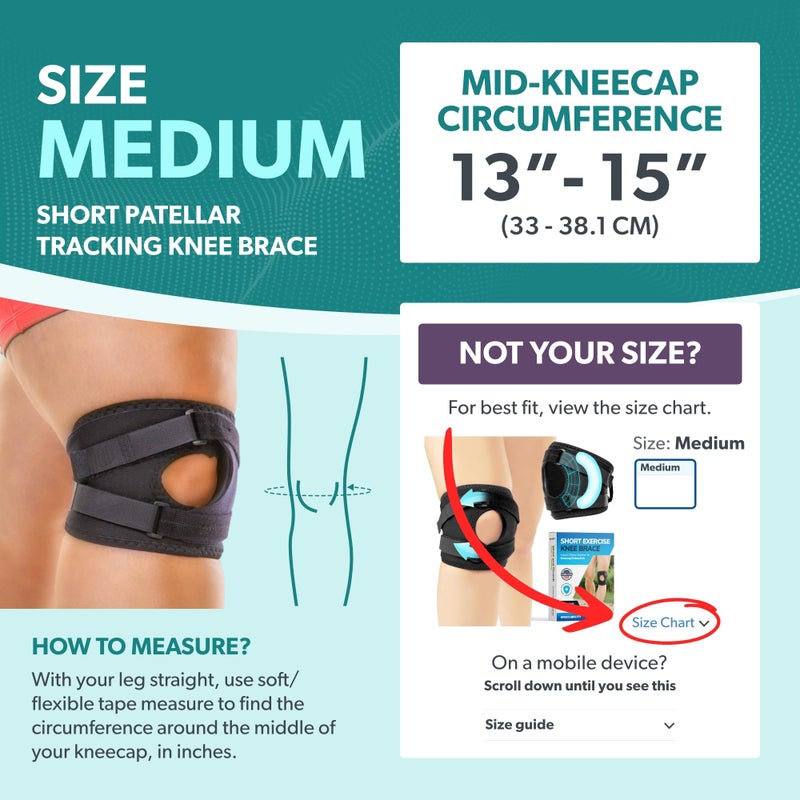BraceAbility Patella Knee Brace for Women and Men - Patella Stabilizer Brace for Kneecap Dislocation, Patellofemoral Pain, Runners Knee, Tendonitis, MCL LCL Arthritis, Patellar Tendon, ACL Support (M) - Image 2