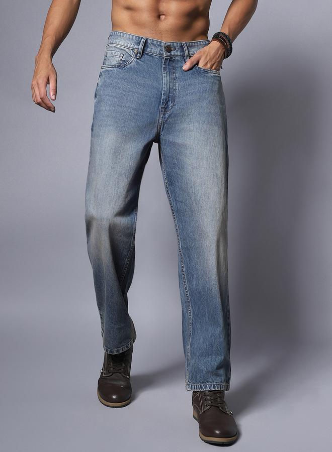 هاي ستار جينز بقصة منتظمة وخصر متوسط من ستايلي - Image 1