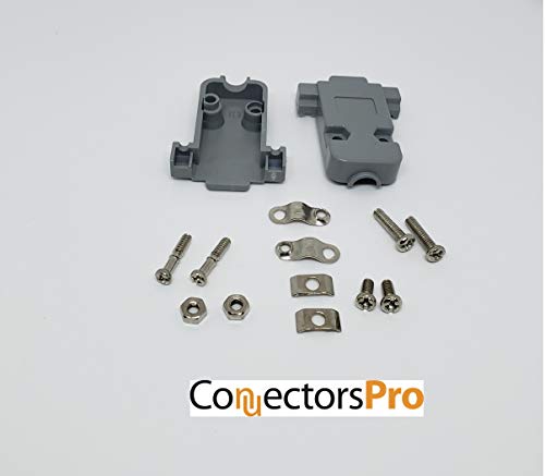Connectors Pro 5 Sets Crimp Type DB9 Male + Plastic Hoods + Pins D-Sub 9P Male Crimp Connector, Pin Hood Kit 5 DB9 Males + 5 Hoods + 50 Pins - Image 5