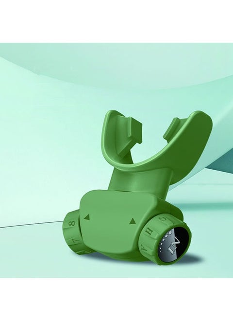 Adjustable breathing trainer, hand-held breathing trainer with double mouthpiece, independent resistance setting for enhanced breathing technique