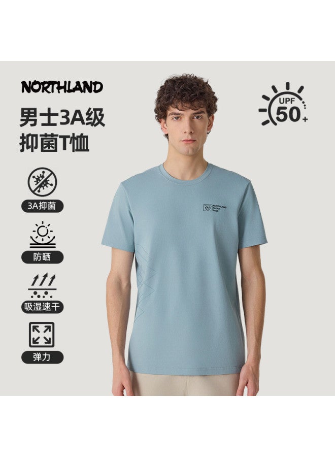 NorthLand تي شيرت رجالي بأكمام قصيرة وياقة دائرية ملابس رياضية سريعة الجفاف شيانغشي - Image 2