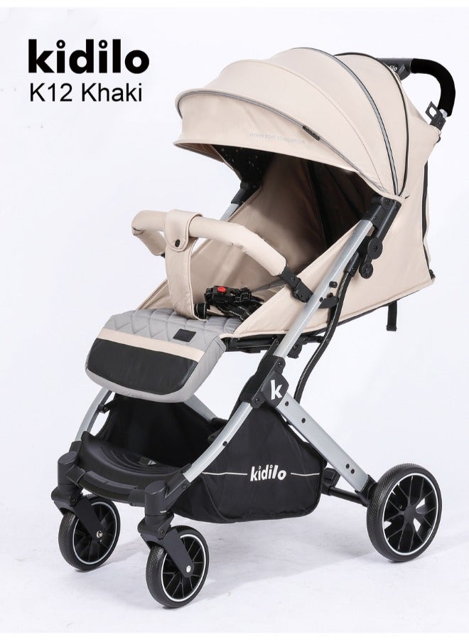 كيديليو ستروللر كيديلو K12 ( Stroller weight 8.6 KG ) لون كاكي - Image 2