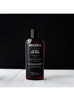 Brickell Men's Products Brickell Men's Clarifying Gel Face Wash for Men, Natural and Organic Rich Foaming Daily Facial Cleanser Formulated With Geranium, Coconut and Aloe, 8 Ounce, Scented  - Image 3