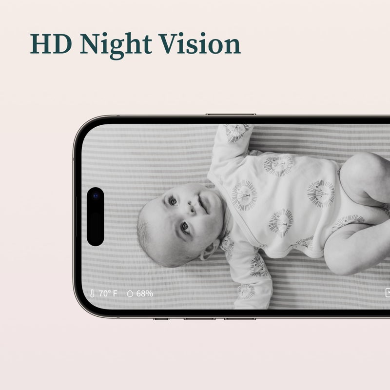 Owlet ® Dream Duo Smart Baby Monitor: FDA-Cleared Dream Sock® plus  Cam 2- Tracks  Notifies for Pulse Rate  Oxygen while viewing Baby in 1080p HD WiFi Video - Image 5