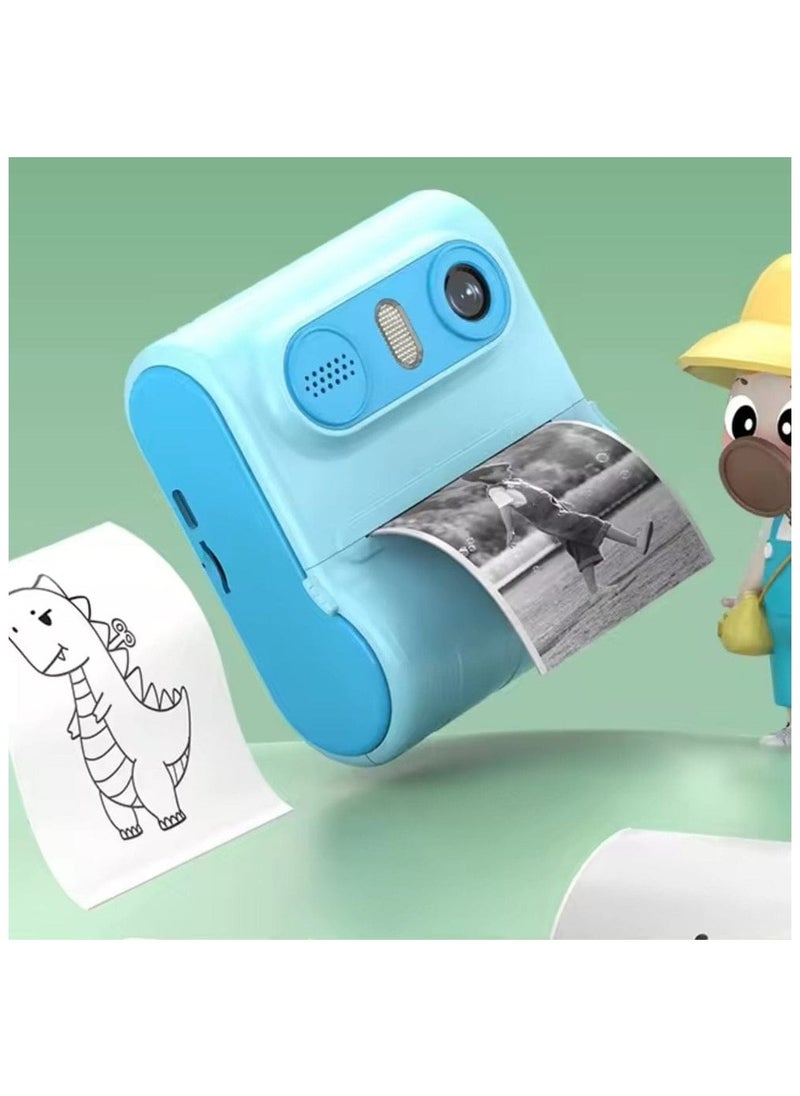Generic Thermal Printer LK001 Portable Wireless Kids Camera blue  - Image 3