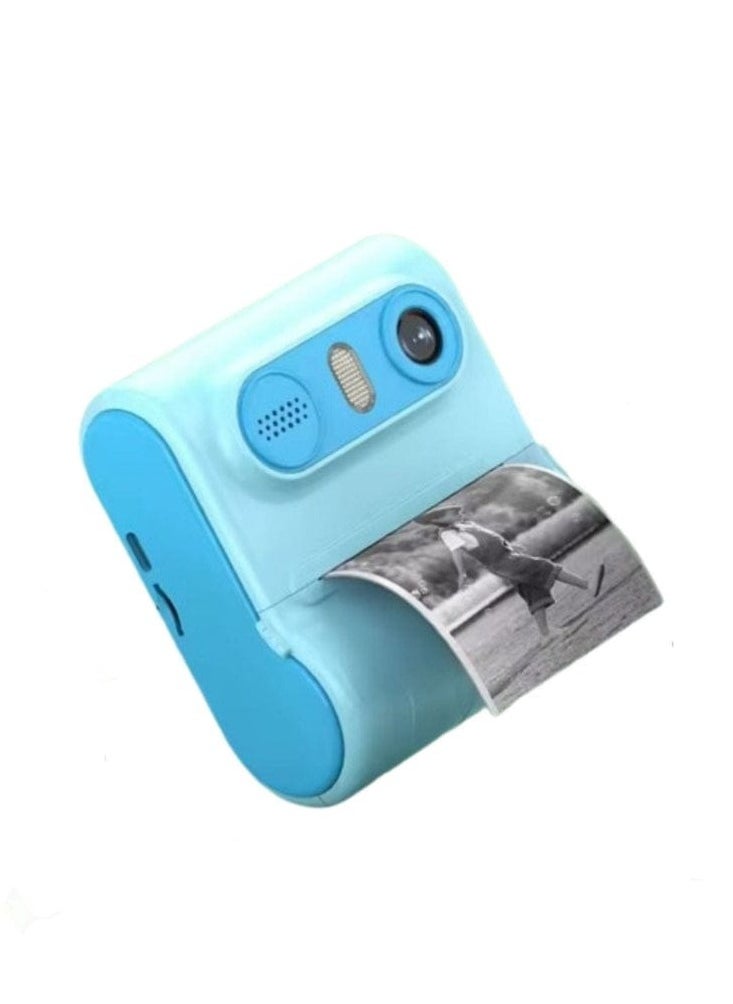 Generic Thermal Printer LK001 Portable Wireless Kids Camera blue  - Image 1