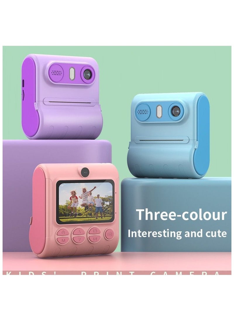 Thermal Printer LK001 Portable Wireless Kids Camera blue