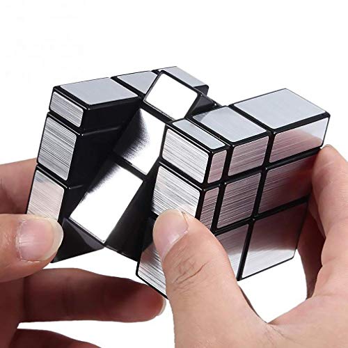 Authfort Speed Stickerless Cube Set of 2x2 & 3x3 , Silver Mirror Stickered Cube Combo ( Pack of 3 ) - Image 5