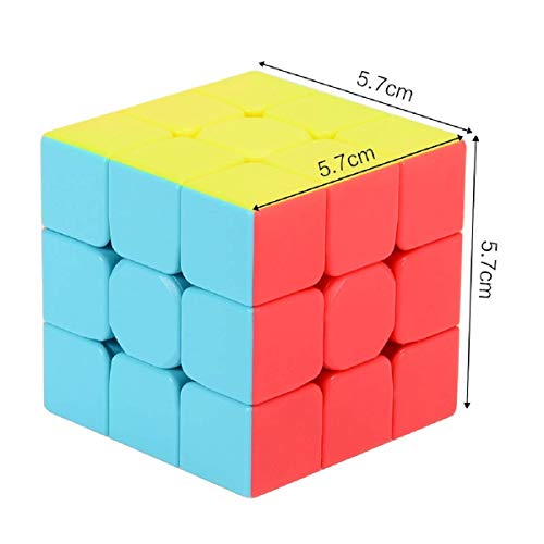 Authfort Speed Stickerless Cube Set of 2x2 & 3x3 , Silver Mirror Stickered Cube Combo ( Pack of 3 ) - Image 4
