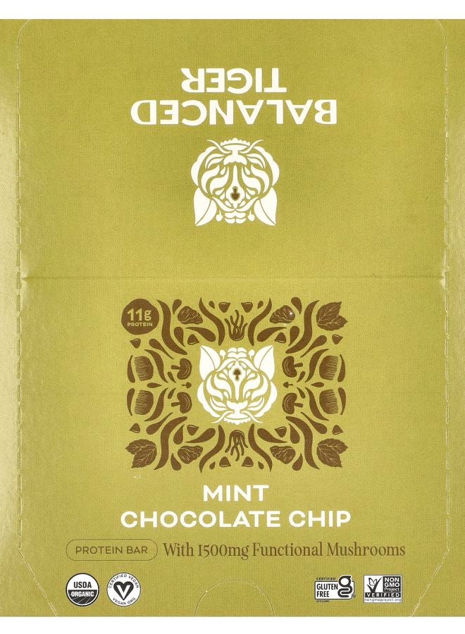 Balanced Tiger Protein Bar Mint Chocolate Chip 12 Bars 1.55 oz (44 g) Each