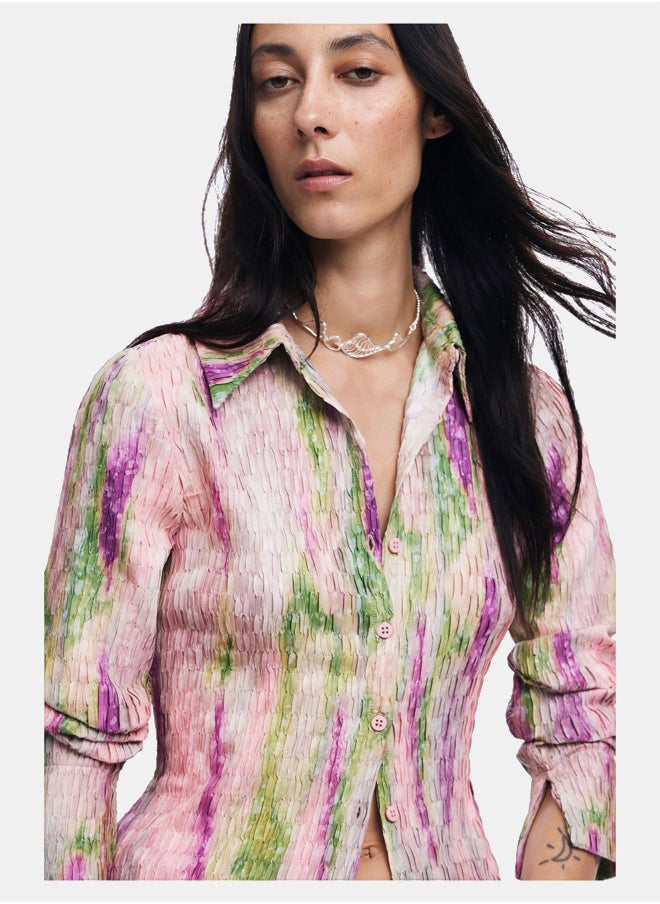 DESIGUAL - Watercolor gradient blouse - Image 1