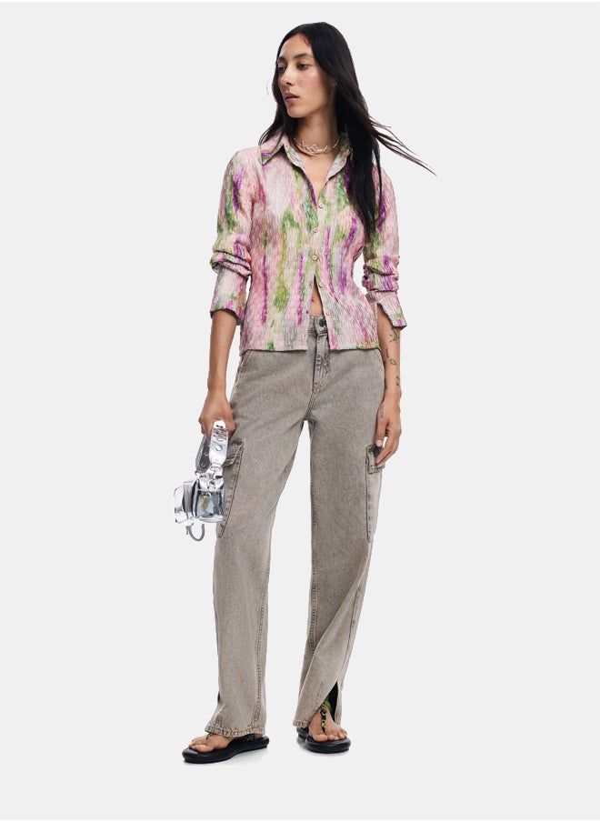 DESIGUAL - Watercolor gradient blouse - Image 1