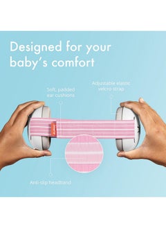 Alpine Muffy Baby Ear Protection For Babies And Toddlers Up To 36 Months - Ce & Ansi Certified - Noise Reduction Earmuffs - Comfortable Baby Headphones Against Hearing Damage & Improves Sleep - Pink  - Image 3