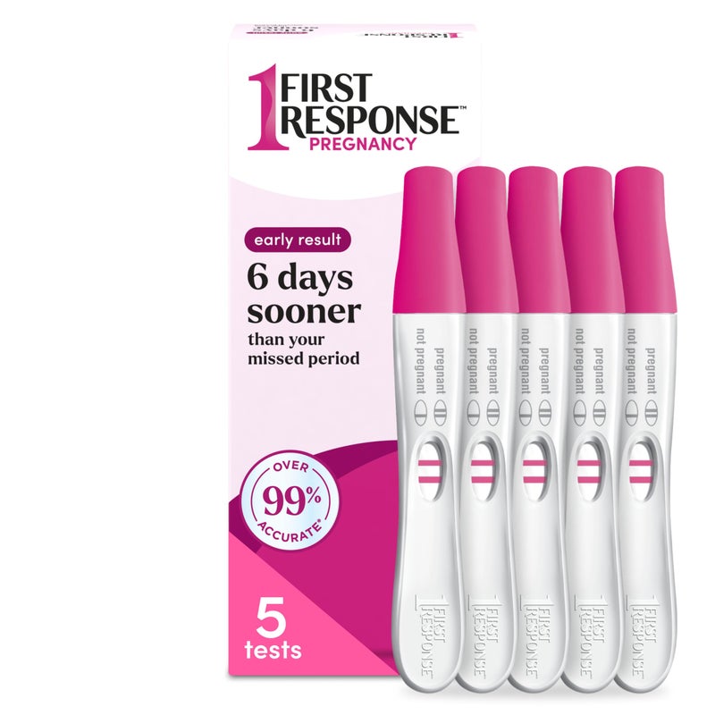 First Response Early Result Pregnancy Test 5 Count Pack of 1White - Image 3