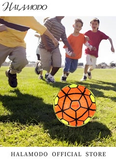 HALAMODO Kids Soccer Ball High Performance Indoor Ball with Excellent Grip and Control Competitive Quality Ball Traditional Soccer Ball for Playing Training  - Image 3
