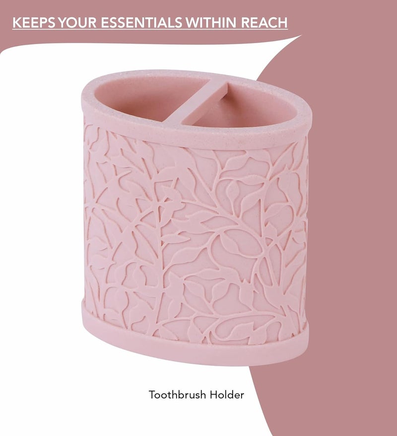 Obsessions Polyresin 4 Pcs Bathroom Set_Sandstone - Image 4