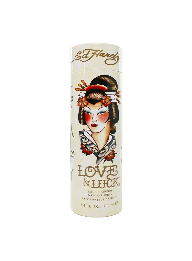 Ed Hardy Love & Luck Perfume for women 3.4 oz Eau De Parfum Spray - Image 1