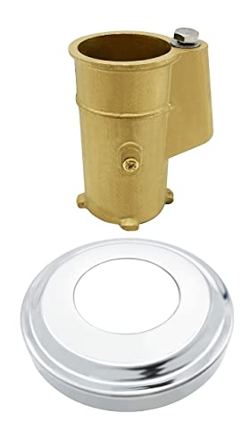 Poolzilla Hand Rail Anchor with Added Escutcheon 1 Pack Ladder Anchor and Escutcheon Trim Kit - Image 1