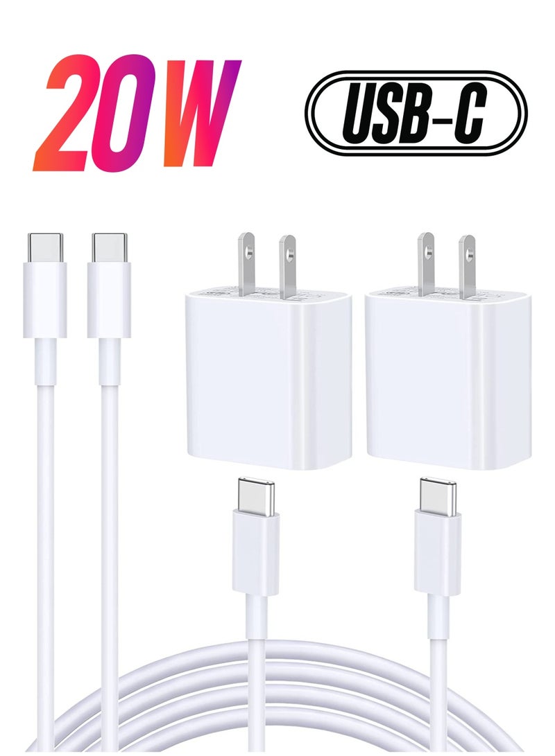 General 2 Pack 20W PD Type C to Type  Power Rapid Charger with 6FT  Quick Charging  - Image 1