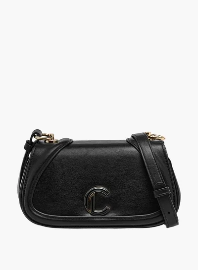 Le Confort Solid Crossbody Bag with Button Closure
