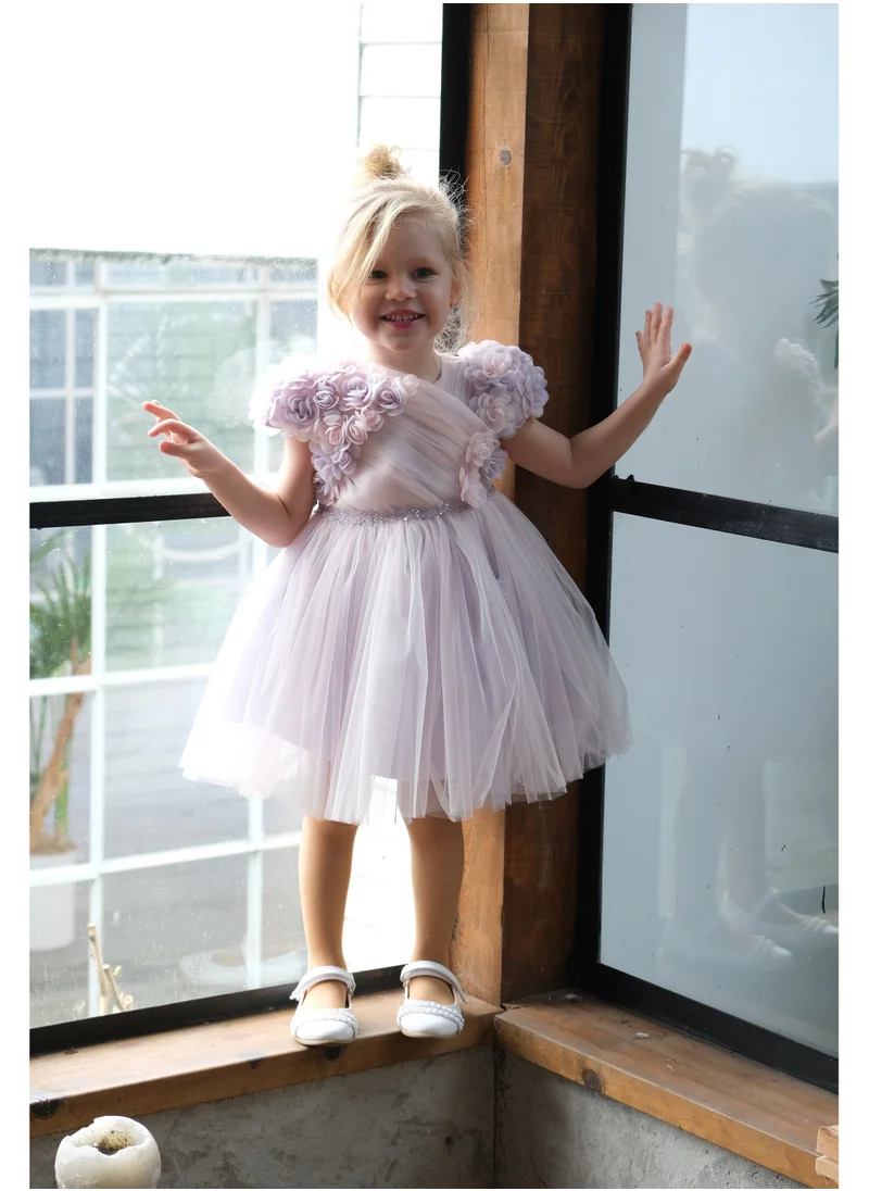 VIA BAMBINO Flower Girls Dress Lilac 3224