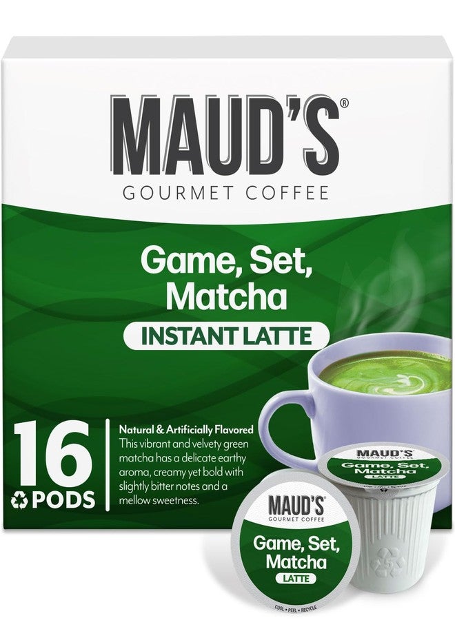Maud's Matcha Latte Pods, 16ct, Gourmet Matcha Tea Blend - Image 1