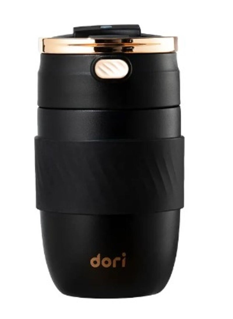 Stainless Steel Cup 380ML Rapid Lock / Smooth Mouthpiece 8Hours Hot /20 Hours Cold Colour: black