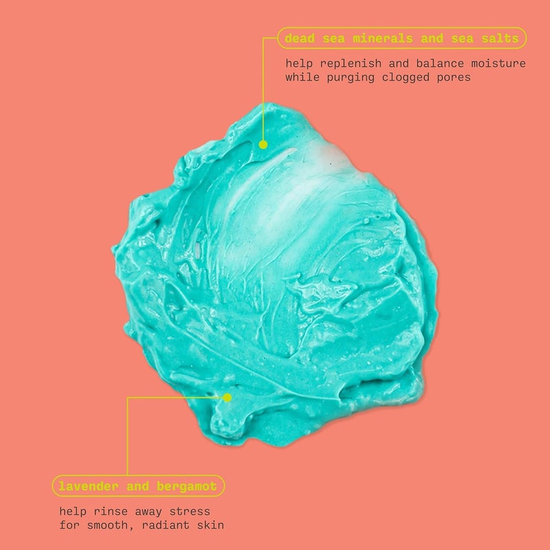 Freeman Anti-Stress Clay Mask, Dead Sea Mineral Face Mask, Lavender & Sea Salt Balance & Calm Skin, Unclog Pores, Facial Mask For All Skin Types, No Harsh Chemicals, 6 fl. oz./175 ml Tube, 1 Count - Image 3