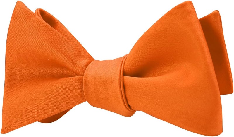 pensee Mens Solid Bowtie Woven Self Tie Bow Ties Tuxedo & Wedding Bowties - Image 3