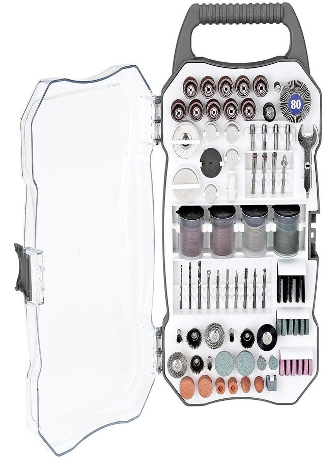 Genesis GART208 208-Piece Universal Rotary Tool Accessory Set with Durable Carrying Case, gray - Image 1