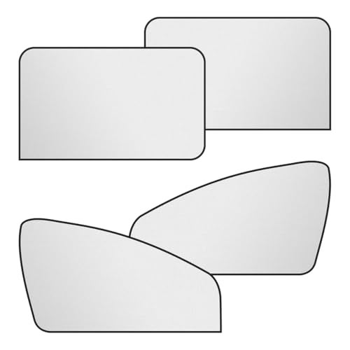 UHANBUT Magnetic Car Front & Rear Window Sun Shade, Full Blackout Auto Side Window Covers, UV Rays Protector Windshield Privacy Curtain, Sun Heat Blocker Auto Interior Accessory for SUV, Truck (4PCS) - Image 1