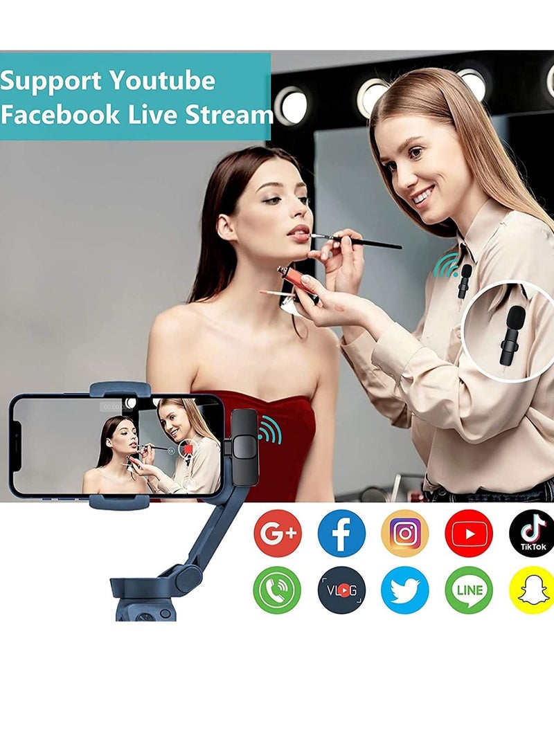 Wireless Lavalier Microphone for iPhone iPad Mini Mic for YouTube Facebook Live Stream TikTok Vlog Zoom Video Recording  Noise Reduction/No APP & Bluetooth Needed - Image 2